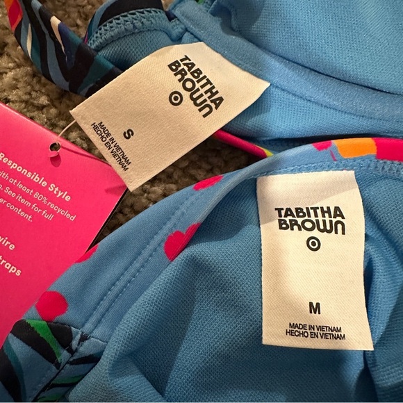 TABITHA BROWN x Target Tropical Leopard Print High Cut Bikini Set NWT Sz. S / M - Picture 3 of 15